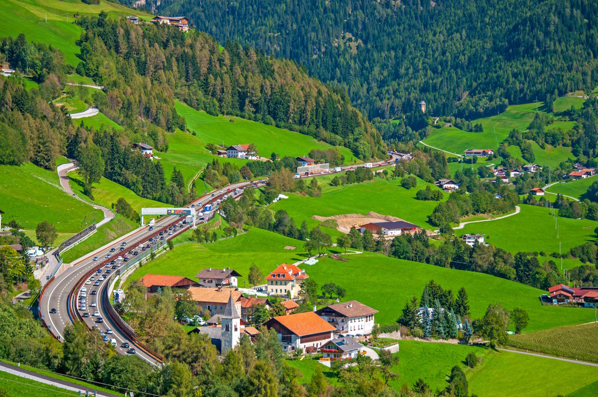Brenner Autobahn A13 mit Stau